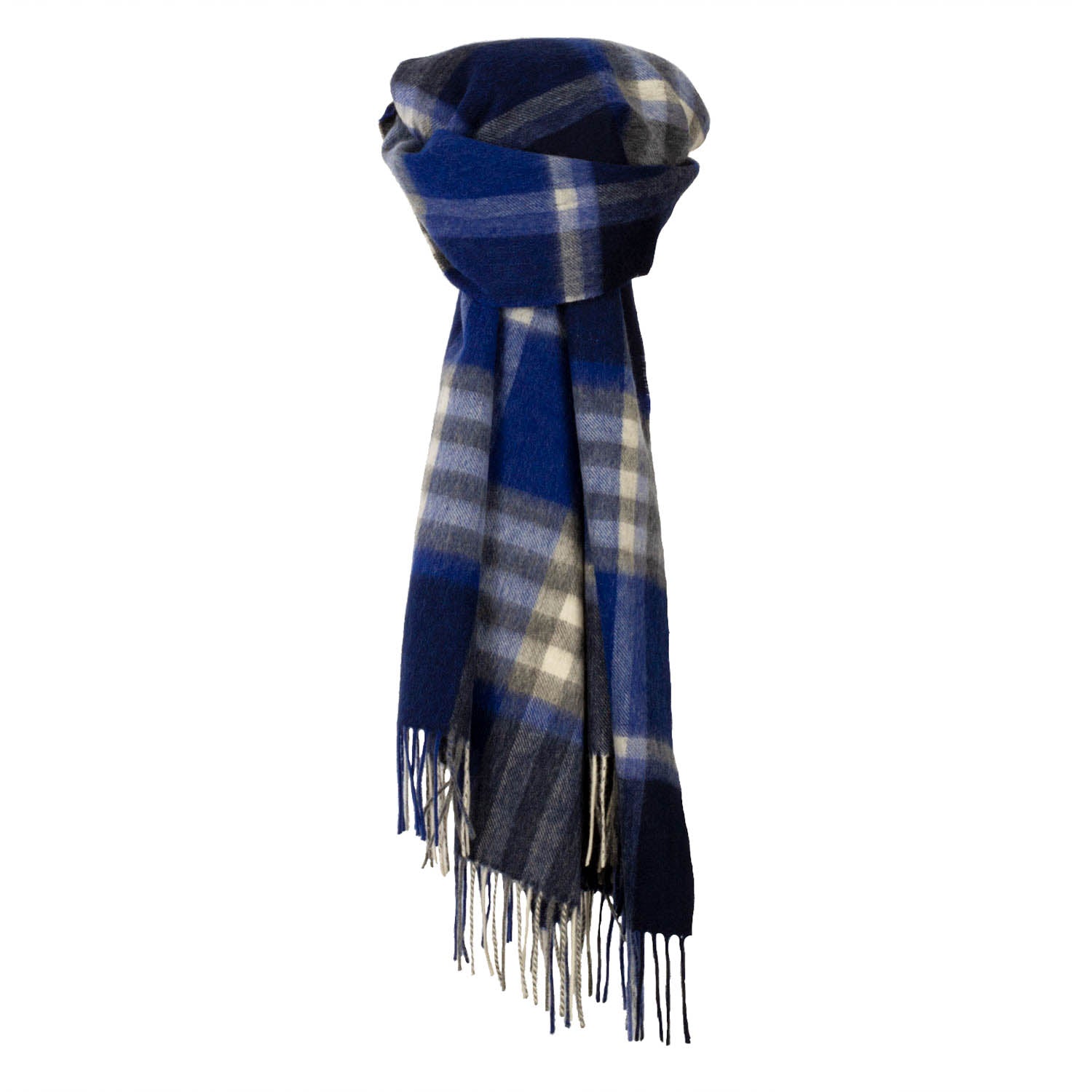 Cashmere Blend Tartan Stole Navy – Tartan Weaving Mill