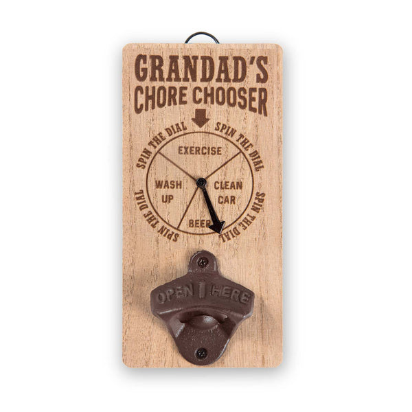 Chore Chooser Bottle Opener Grandad