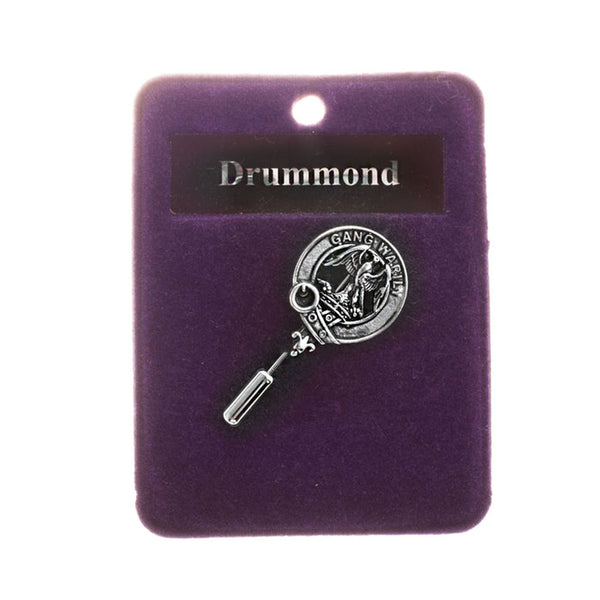 Clan Crest Lapel / Tie Pin Drummond