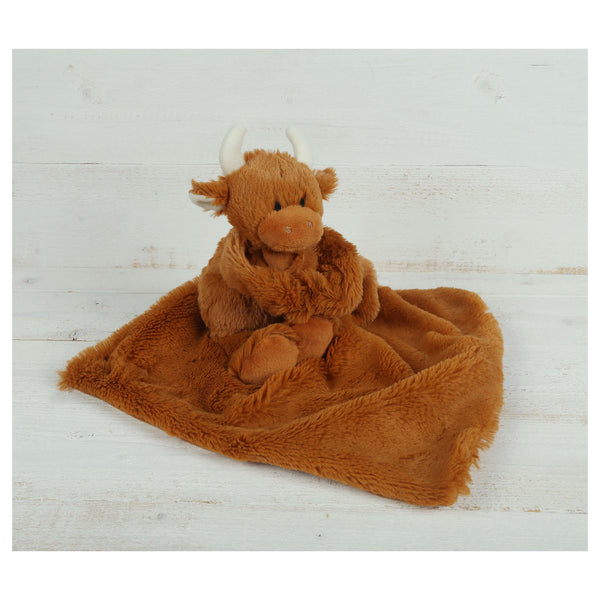 Highland Coo Soother Toy Brown