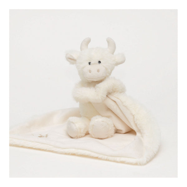 Highland Coo Soother Toy Cream