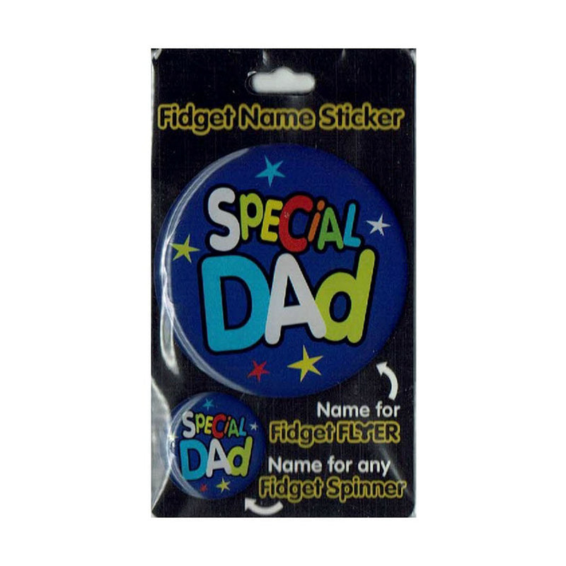 Fidget Flyer Name Stickers Special Dad