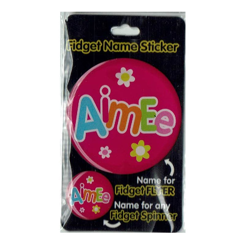 Fidget Flyer Name Stickers Aimee