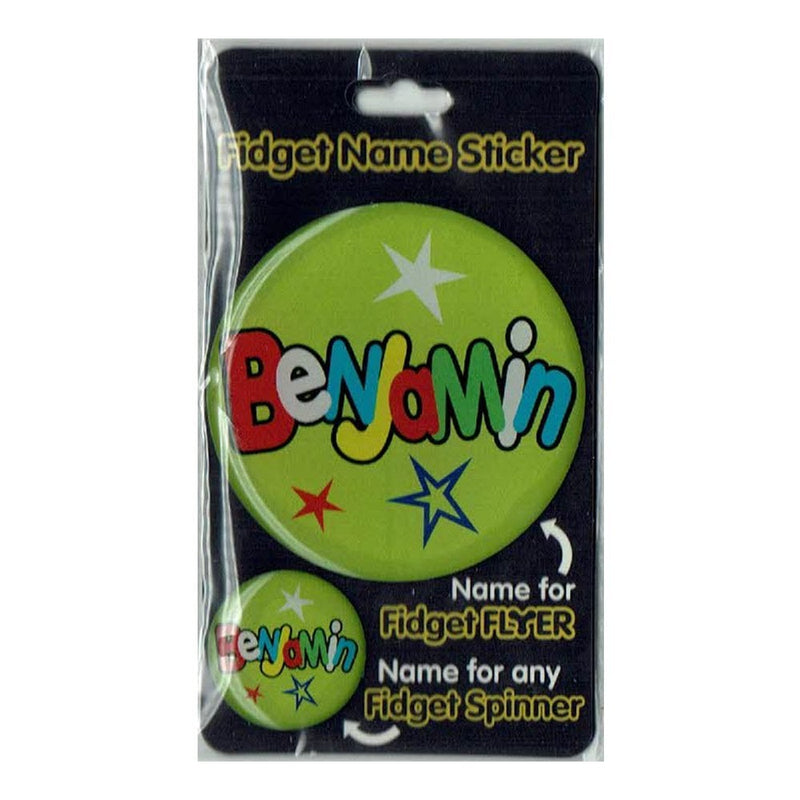 Fidget Flyer Name Stickers Benjamin