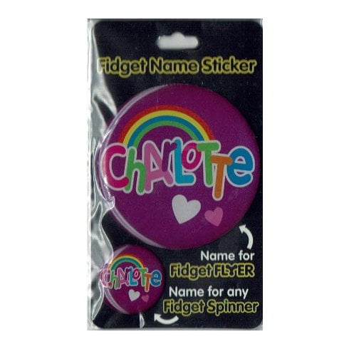 Fidget Flyer Name Stickers Charlotte