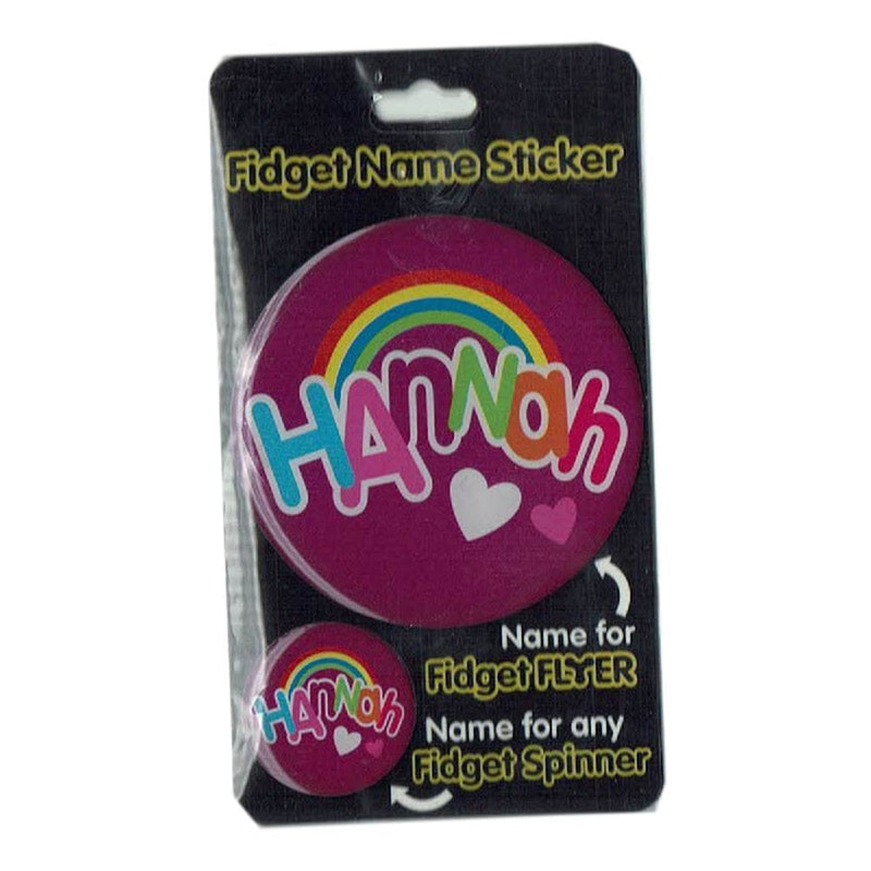 Fidget Flyer Name Stickers Hannah