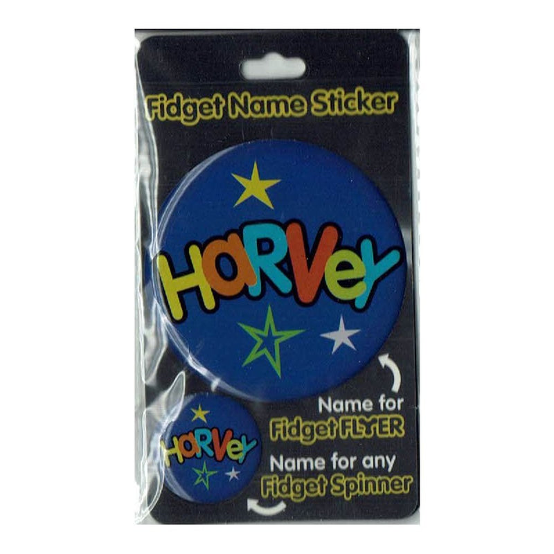 Fidget Flyer Name Stickers Harvey