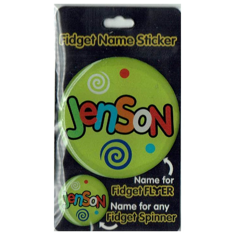 Fidget Flyer Name Stickers Jenson