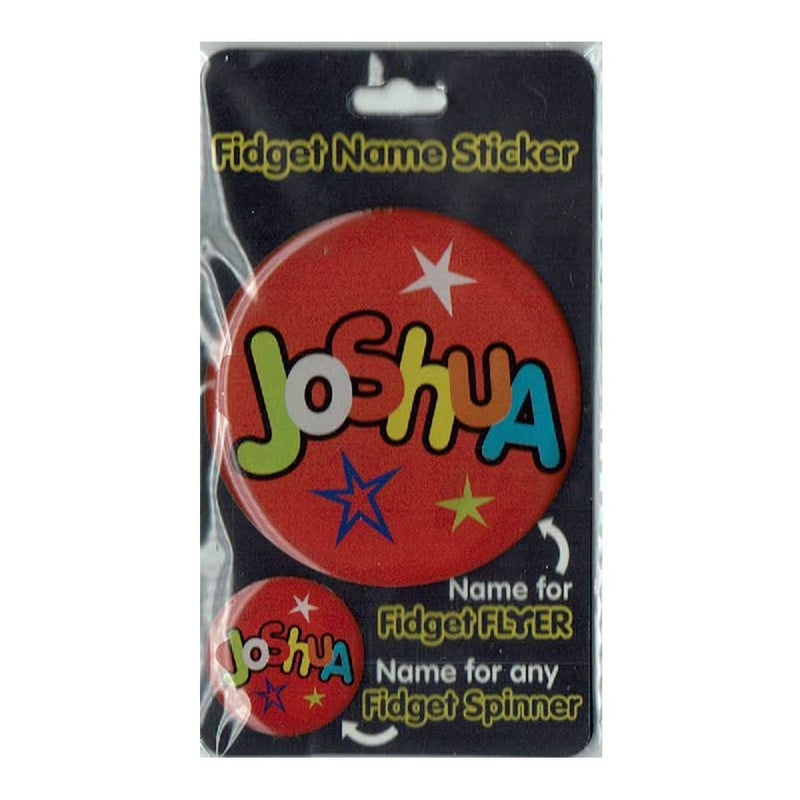 Fidget Flyer Name Stickers Joshua