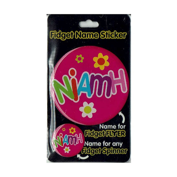 Fidget Flyer Name Stickers Niamh