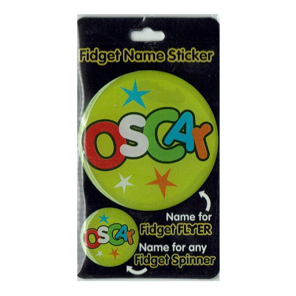 Fidget Flyer Name Stickers Oscar