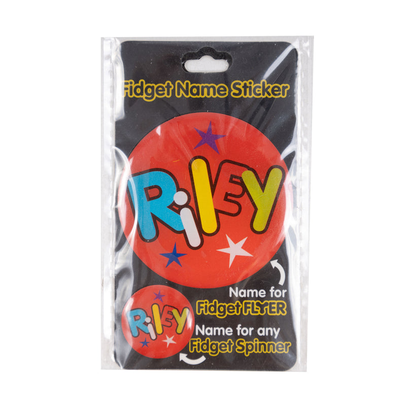 Fidget Flyer Name Stickers Riley