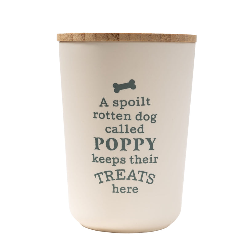 Dog Treat Jar Poppy