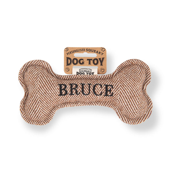 Squeaky Bone Dog Toy Bruce