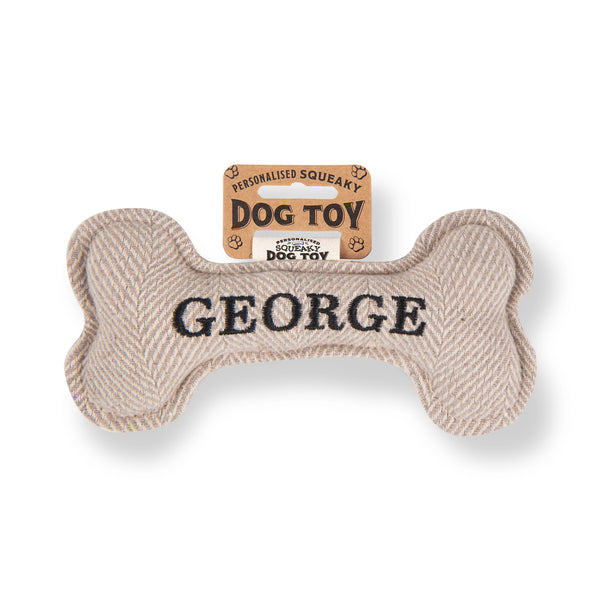 Squeaky Bone Dog Toy George