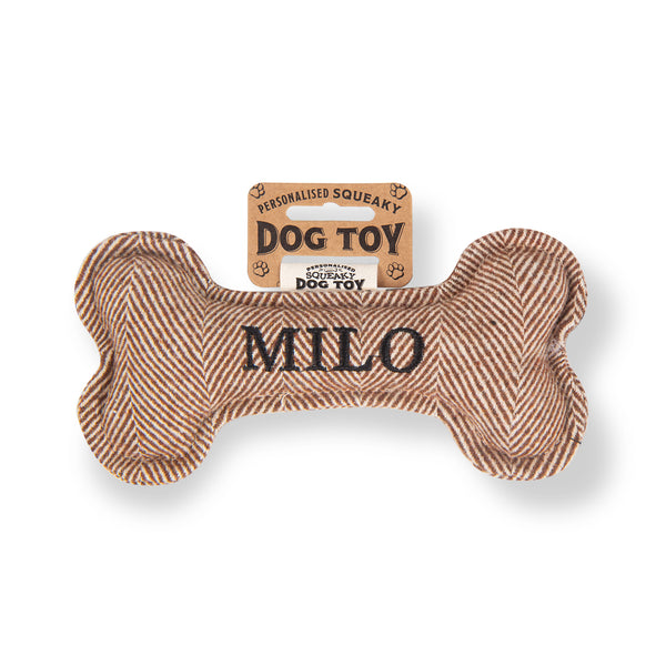 Squeaky Bone Dog Toy Milo