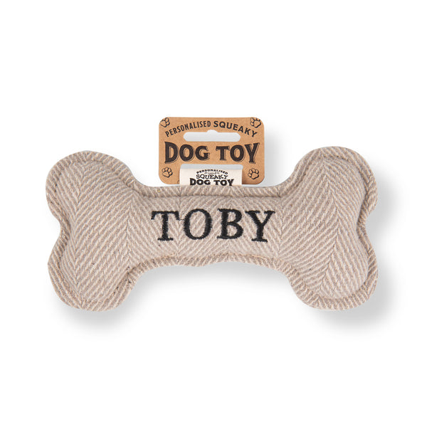 Squeaky Bone Dog Toy Toby