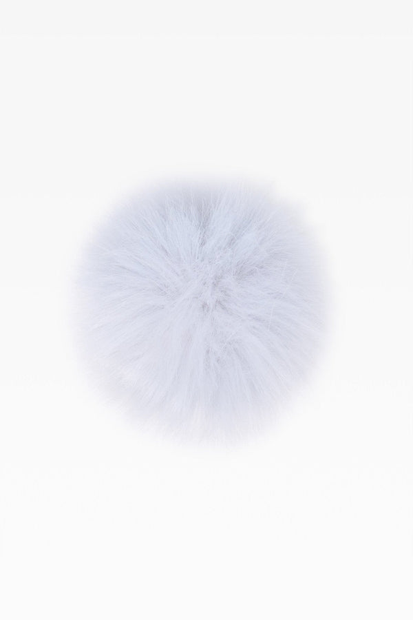 100% Faux Fur Pom Pom Light Blue - Dunedin Cashmere