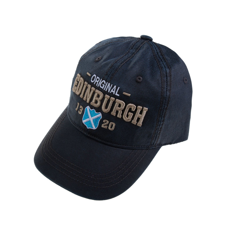 Edinburgh Vintage Shield Cap Blue