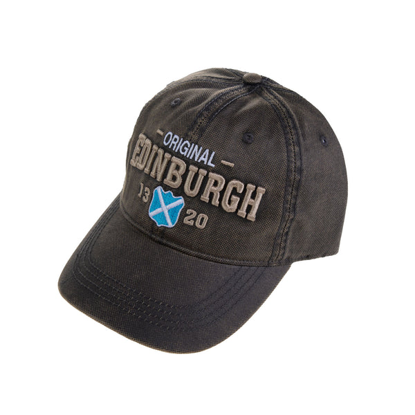 Edinburgh Vintage Shield Cap Grey