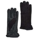 Suede Upper Ladies Gloves Black