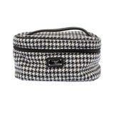 Harris Tweed Cosmetic Bag Black Dogtooth