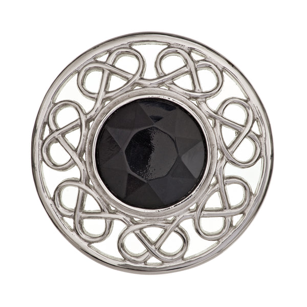 Stroma Brooch Black