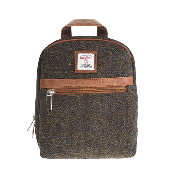 Ht Leather Small Backpack Dark Brown Barleycorn / Tan