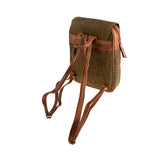 Ladies Ht Leather Foldover Backpack Autumn Brown Check / Tan