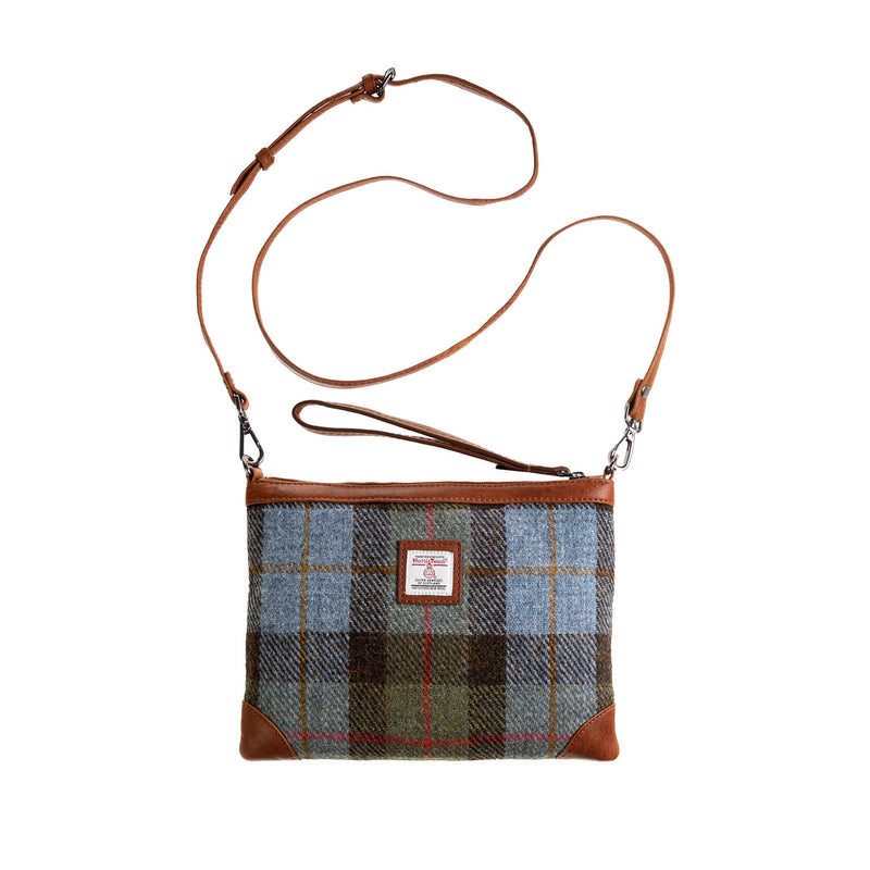 Ht Leather Cross Body Bag Lovat Check / Tan