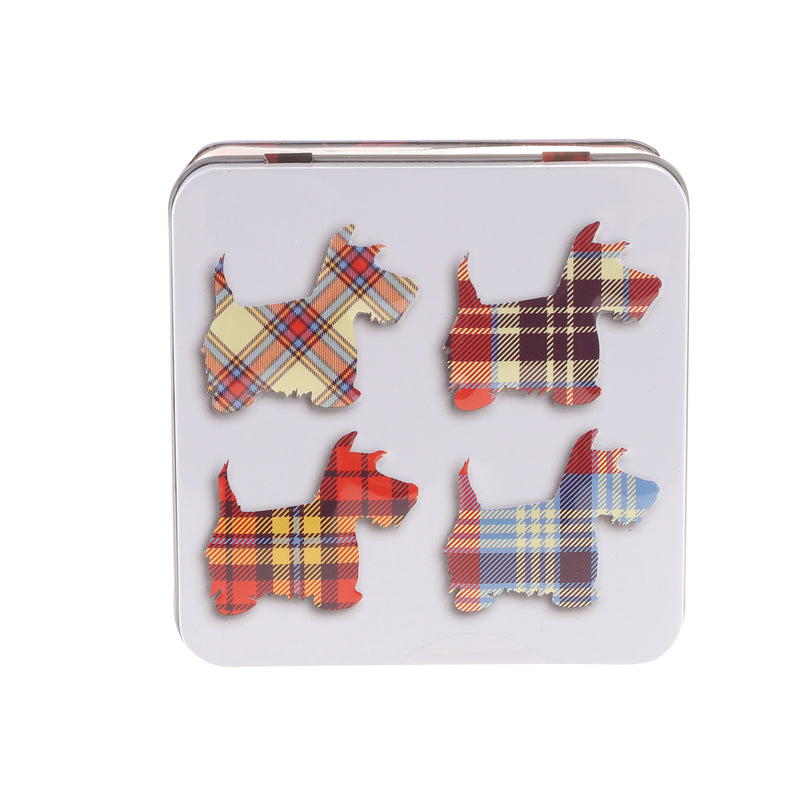 90G Tartan Scottie Dog Tin