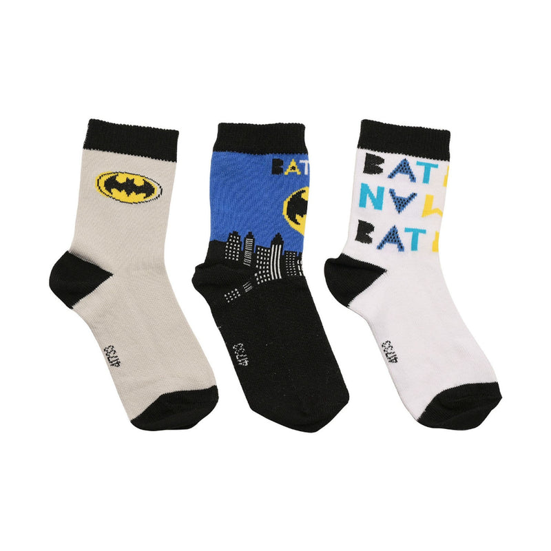 Wb Little Heroes 3Pk Socks Batman