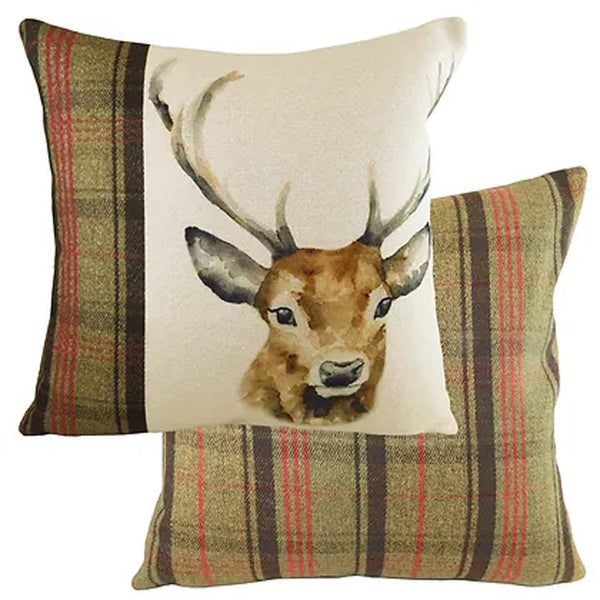 Hunter Stag Square Cushion