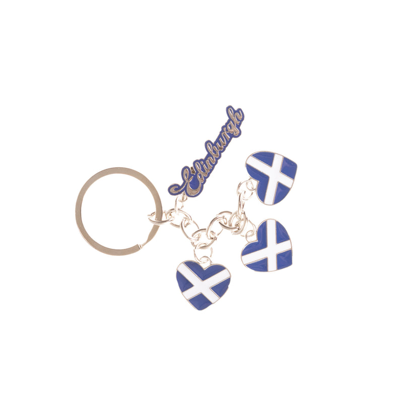 Saltire Heart Keyring