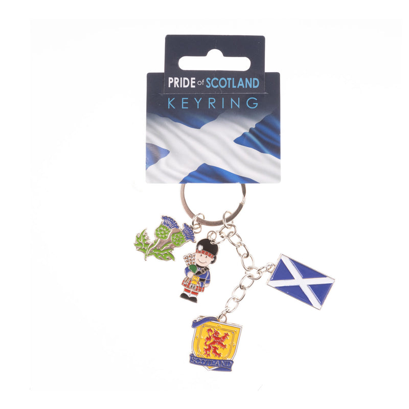 Thistle/Piper/Crest/Saltire Keyring