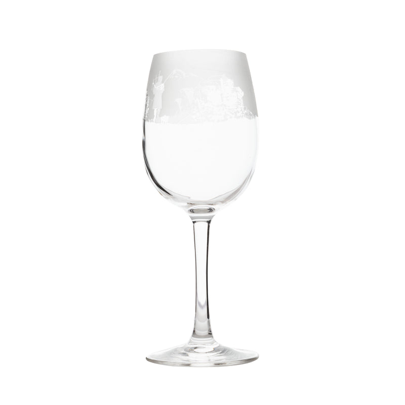 S38 Scottish Scene Wine Glass 35Cl