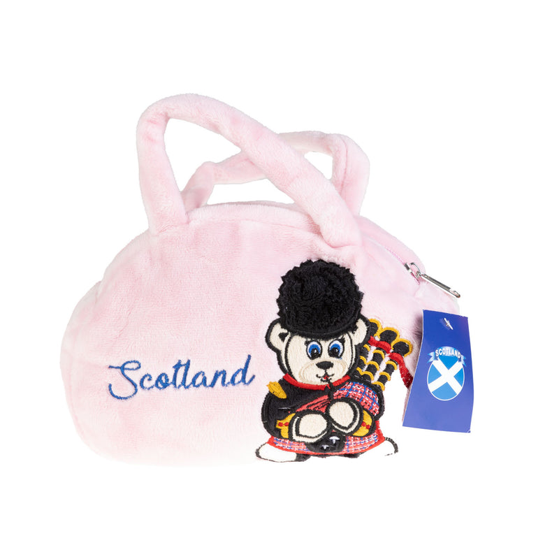 Hand Bag - Scot Piper- Blue & Pink Mix