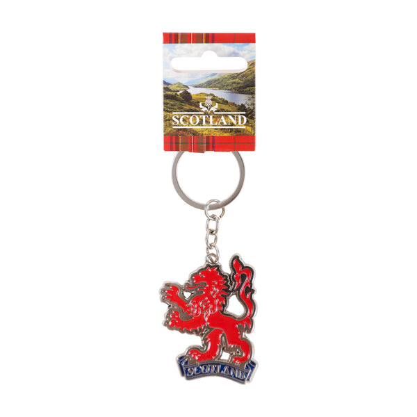 Metal Keyring - Lion /Scotland