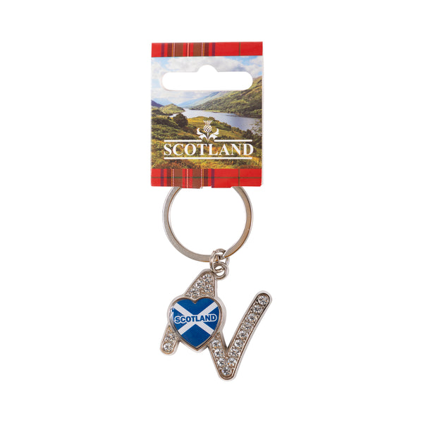 Sct Diamond Alpahbet Keyring - N