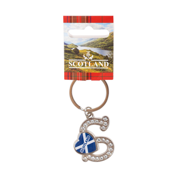 Sct Diamond Alpahbet Keyring - S