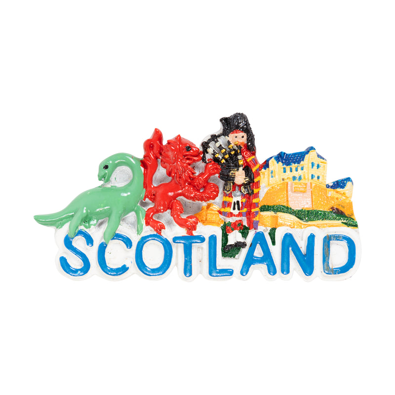 Resin Magnet - Scotland Multi