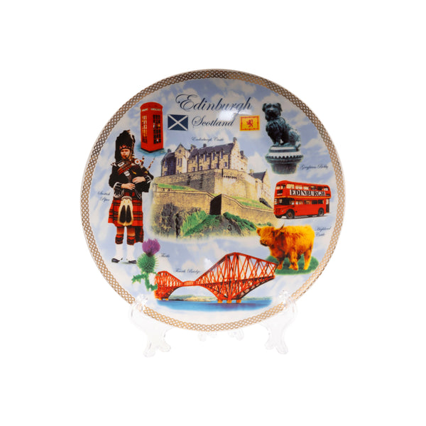 8" Ceramic Plate - Edinburgh Multi