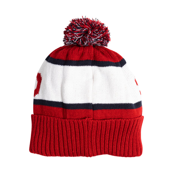 Ski Hat - 3 Tone Scotland Burgundy/Navy