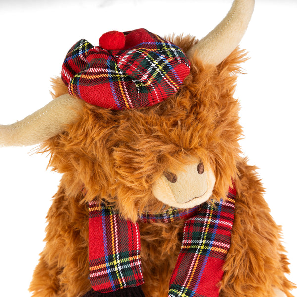 Plush Toy - Tartan Cow 25Cm