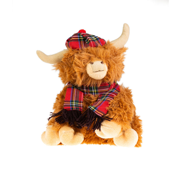 Plush Toy - Tartan Cow 25Cm