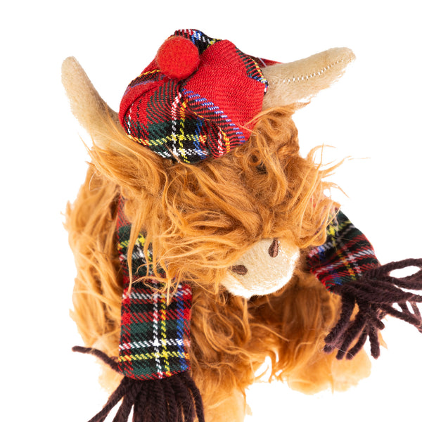 Plush Toy - Tartan Cow 15Cm