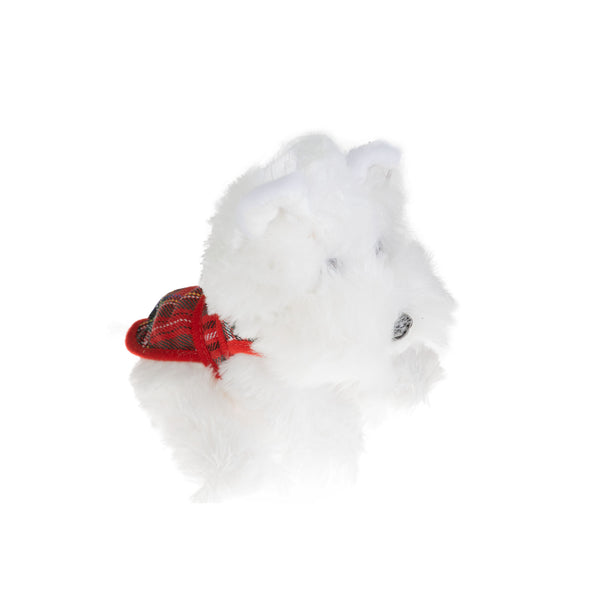 Plush Toy - White Dog 15Cm