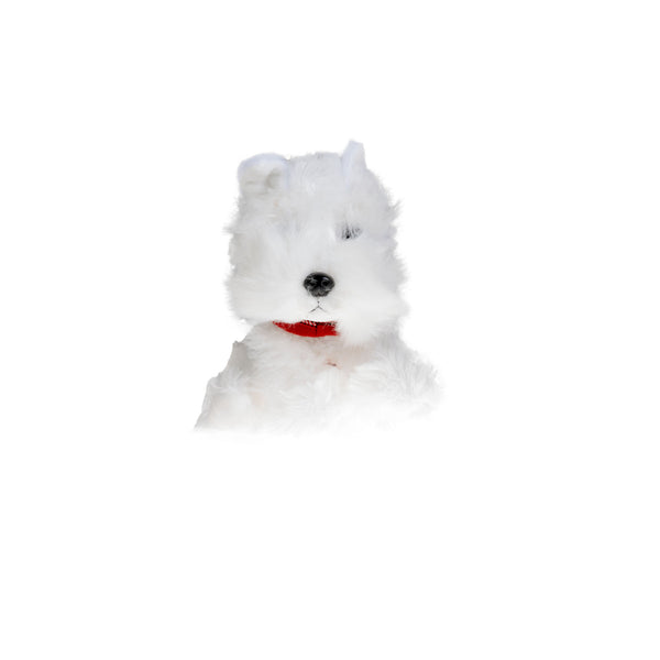 Plush Toy - White Dog 15Cm