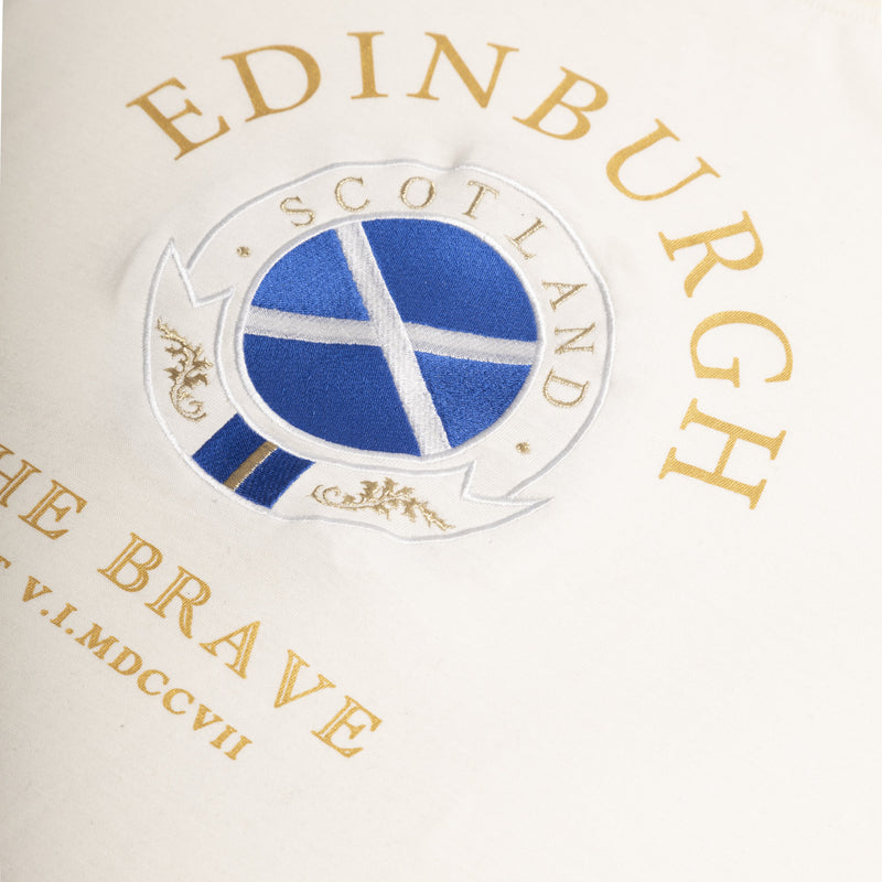 Hoodie Gold Circle Edin/Scot/Flag/Brave