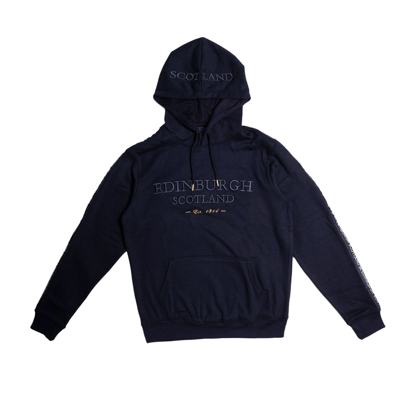 3D Emb Edin/Scot Adults Hooded Top